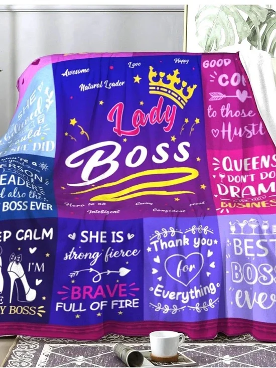 Boss Lady Throw Blanket - Picture 2 of 5